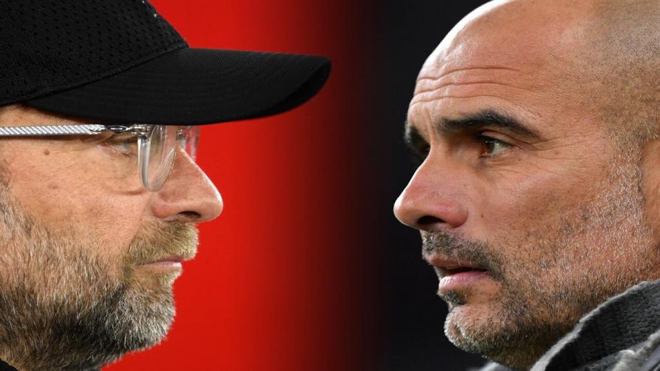 Liverpool and Man City manager - Jurgen Klopp and Pep Guardiola